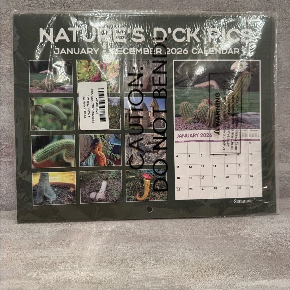 Nature's D*ck Pics 2026 Calendar
